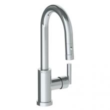 Watermark 27-9.3PG2-CL14-CL - Deck Mounted 1 Hole Gooseneck Prep Faucet with Pull Down Spray