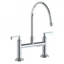 Watermark 29-7.5EG-TR24-PC - Deck Mounted Bridge Kitchen Faucet with Extended Spout