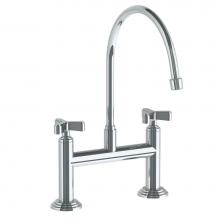 Watermark 29-7.5EG-TR25-PC - Deck Mounted Bridge Kitchen Faucet with Extended Spout