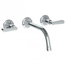 Watermark 30-2.2-TR24-PC - Wall Mounted 3 Hole Lavatory Set with 8 1/8'' CTC Spout