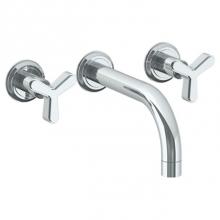 Watermark 30-5-TR25-PC - Wall Mounted 3 Hole Bath Set