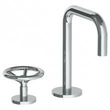 Watermark 31-1.3X-BK-PC - Deck Mounted 2 Hole Extended Spout Lavatory Set