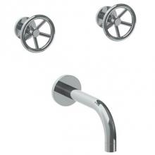 Watermark 31-5-BK-PC - Wall Mounted 3 Hole Bath Set