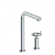 Watermark 31-7.1.3P1-BKA1V-PC - Deck Mounted 2 Hole Square Top Kitchen Faucet with Pull Out Spray