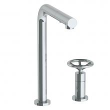 Watermark 31-7.1.3P1-BKV-PC - Deck Mounted 2 Hole Square Top Kitchen Faucet with Pull Out Spray