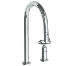 Watermark 31-7.1.3PG2-BKA1V-PC - Deck Mounted 2 Hole Gooseneck Kitchen Faucet with Pull Down Spray