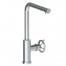Watermark 31-7.3P1-BKA1-PC - Deck Mounted 1 Hole Square Top Kitchen Faucet with Pull Out Spray - High Spout