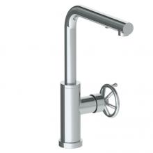 Watermark 31-7.3P3-BKA1-PC - Deck Mounted 1 Hole Square Top Kitchen Faucet with Pull Out Spray -Low Spout