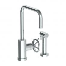 Watermark 31-7.4-BKA1-PC - Deck Mounted 2 Hole Kitchen Set -  Includes Side Spray