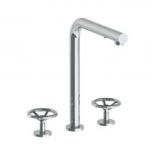 Watermark 31-7P1-BK-PC - 3 Hole Kitchen Faucet with Pull Out Spray