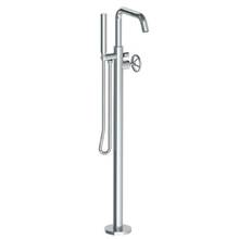 Watermark 31-8.8-BK-PC - Single Hole Floor Standing Bath Set with Hand Shower