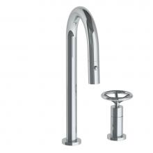 Watermark 31-9.1.3PG2-BKV-PC - Deck Mounted 2 Hole Gooseneck Prep Faucet with Pull Down Spray