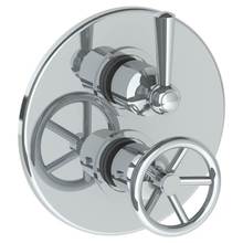 Watermark 31-T20-BK-PC - Wall Mounted Thermostatic Shower Trim with built-in control, 7 1/2'' dia.