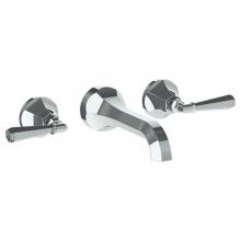 Watermark 312-2.2-Y-PC - Wall Mounted 3 Hole Lavatory Set with 6 3/4'' CTC Spout