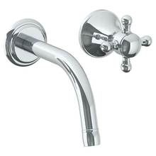 Watermark 313-1.2S-AX-PC - Wall Mounted 2 Hole Lavatory Set with 6 1/2'' CTC Spout