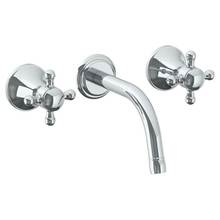 Watermark 313-2.2S-AX-PC - Wall Mounted 3 Hole Lavatory Set with 6 1/2'' CTC Spout