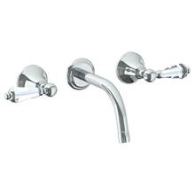 Watermark 313-2.2S-SW-PC - Wall Mounted 3 Hole Lavatory Set with 6 1/2'' CTC Spout