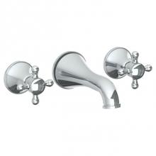 Watermark 313-5-AX-PC - Wall Mounted 3 Hole Bath Set