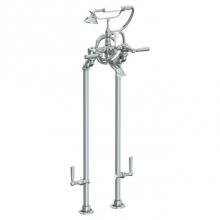 Watermark 313-8.3STP-WW-PC - Floor Standing Bath Set with Hand Shower and Shut-Off Valves