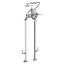 Watermark 34-8.3STP-DD2-PC - Floor Standing Bath Set with Hand Shower and Shut-Off Valves