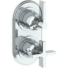 Watermark 34-T25-DD2-PC - Wall Mounted Mini Thermostatic Shower Trim with built-in control, 3 1/2''