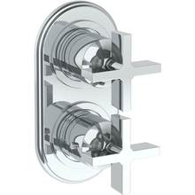 Watermark 34-T25-DD3-PC - Wall Mounted Mini Thermostatic Shower Trim with built-in control, 3 1/2''