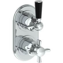 Watermark 34-T25-H4-PC - Wall Mounted Mini Thermostatic Shower Trim with built-in control, 3 1/2''