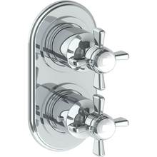 Watermark 34-T25-S1-PC - Wall Mounted Mini Thermostatic Shower Trim with built-in control, 3 1/2''
