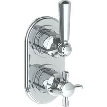 Watermark 34-T25-S1A-PC - Wall Mounted Mini Thermostatic Shower Trim with built-in control, 3 1/2''