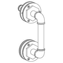 Watermark 38-0.1A-SDP-PC - Elan Vital 24'' Shower Door Pull  With Knob / Glass Mount Towel Bar with Hook