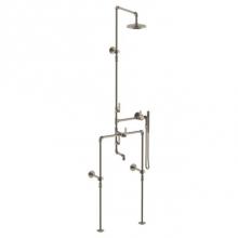 Watermark 38-3.91FLT-EV4-PC - Floor Mounted Exposed Thermostatic Tub/ Shower With Hand Shower Set