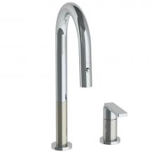 Watermark 71-9.1.3PG2-LLO6V-PC - Deck Mounted 2 Hole Gooseneck Prep Faucet with Pull Down Spray
