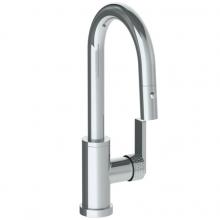 Watermark 71-9.3PG2-LLP5-PC - Deck Mounted 1 Hole Gooseneck Prep Faucet with Pull Down Spray
