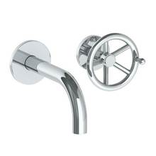 Watermark 31-1.2S-BKA1-PC - Wall Mounted 2 Hole Lavatory Set with 6'' Spout