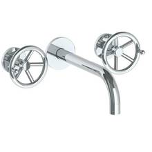 Watermark 31-2.2M-BKA1-PC - Wall Mounted 3 Hole Lavatory Set with 8 3/4'' Spout