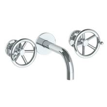 Watermark 31-2.2S-BKA1-PC - Wall Mounted 3 Hole Lavatory Set with 6'' Spout