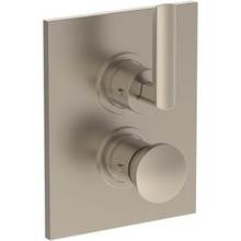 Watermark 64-T20-BR4-SN - Wall Mounted Thermostatic Shower Trim with built-in control, 6 1/4'' X 8''