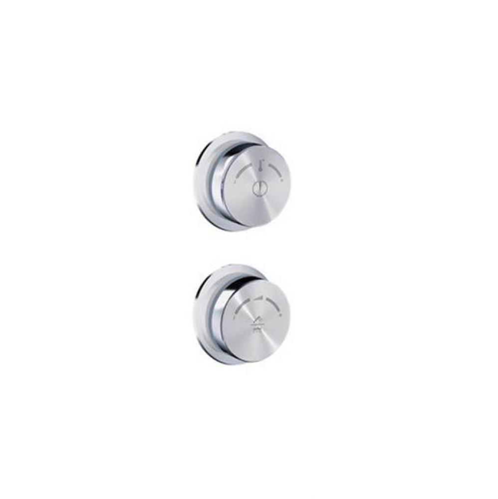 DUO 2 wall-mount control wheel kit (handshower/rainshower icons)