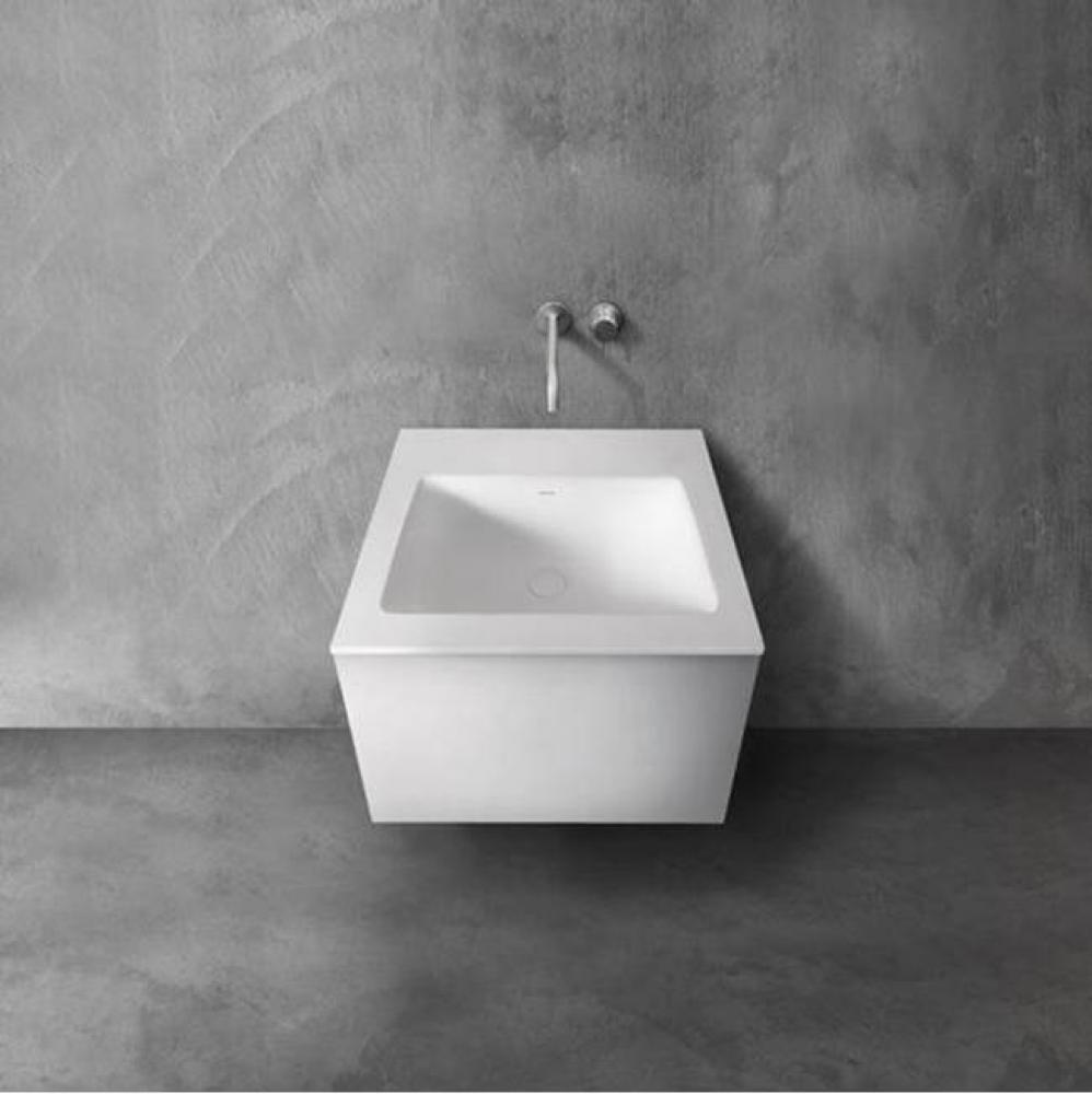 series 600 blu•stone™ integrated basin vanity top, 1/2'' thick; 23 3/4''W