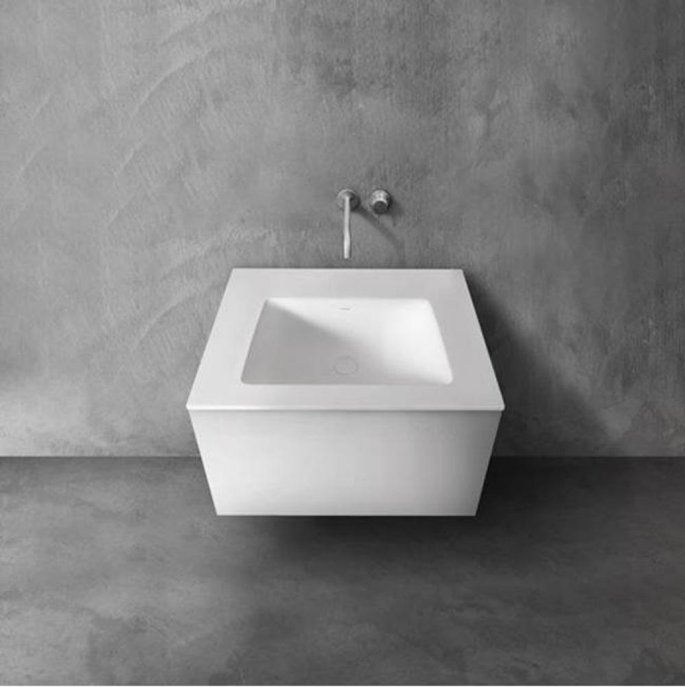 series 700 blu•stone™ integrated basin vanity top, 1/2'' thick; 27 3/4''W