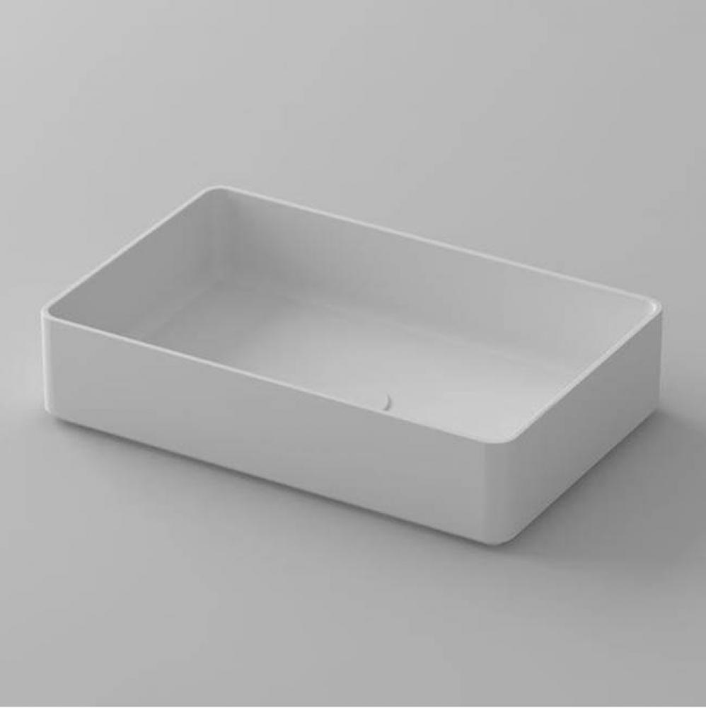 metrix blu•stone™ rectangular countertop vessel basin; 22 3/4''L x 14 1/2'&apos