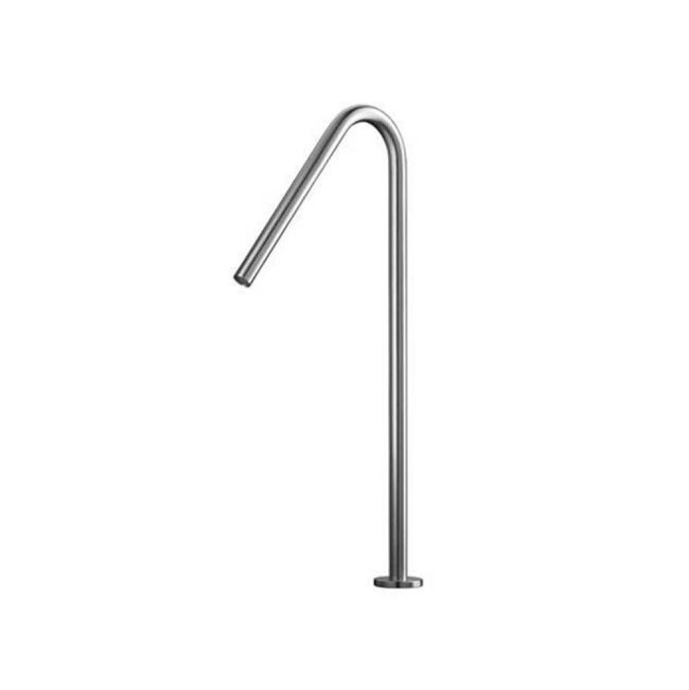 Deck mount swan-neck basin spout; 15 3/4''/400mm H; AS