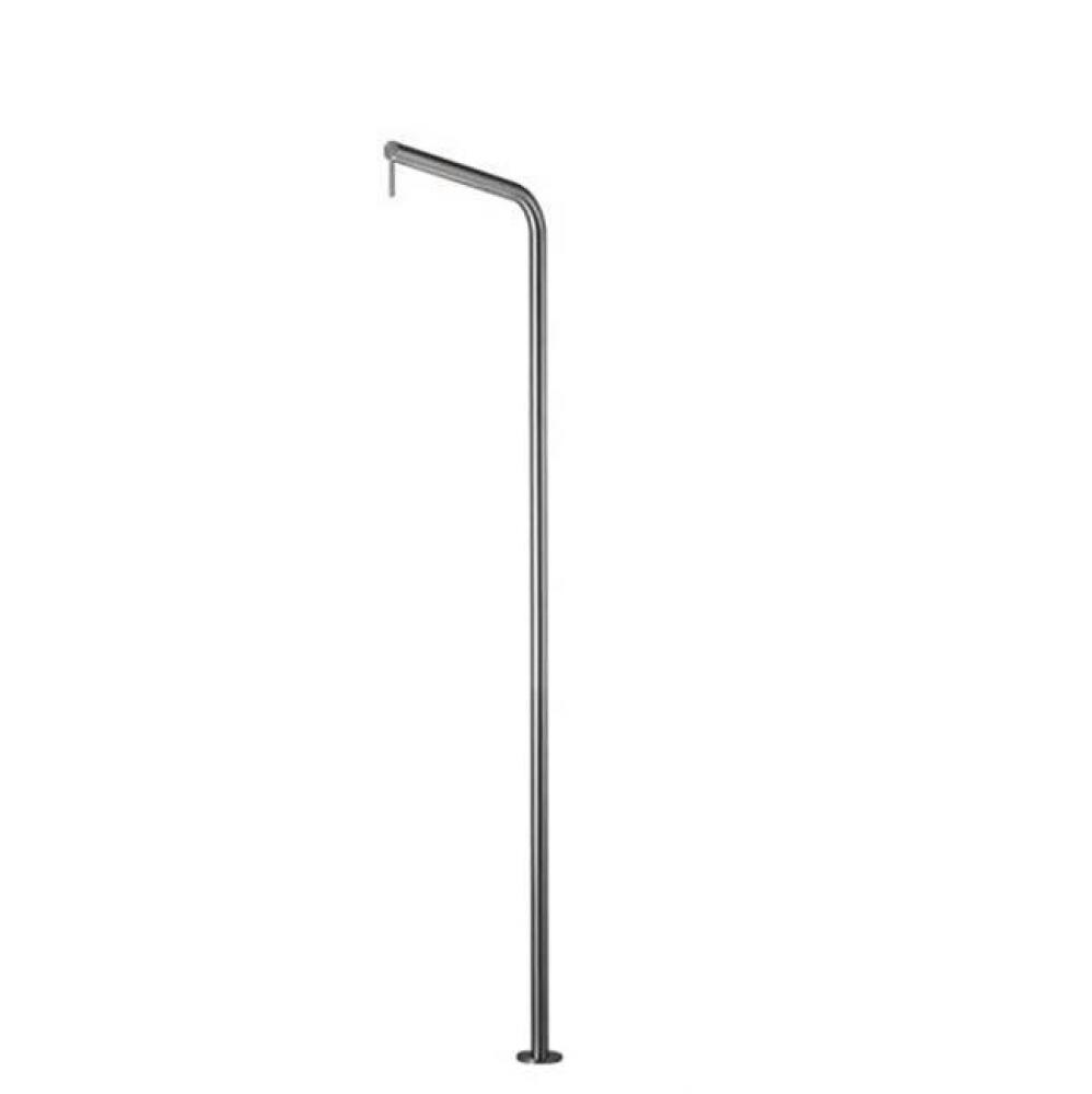 Outdoor freestanding overhead shower column