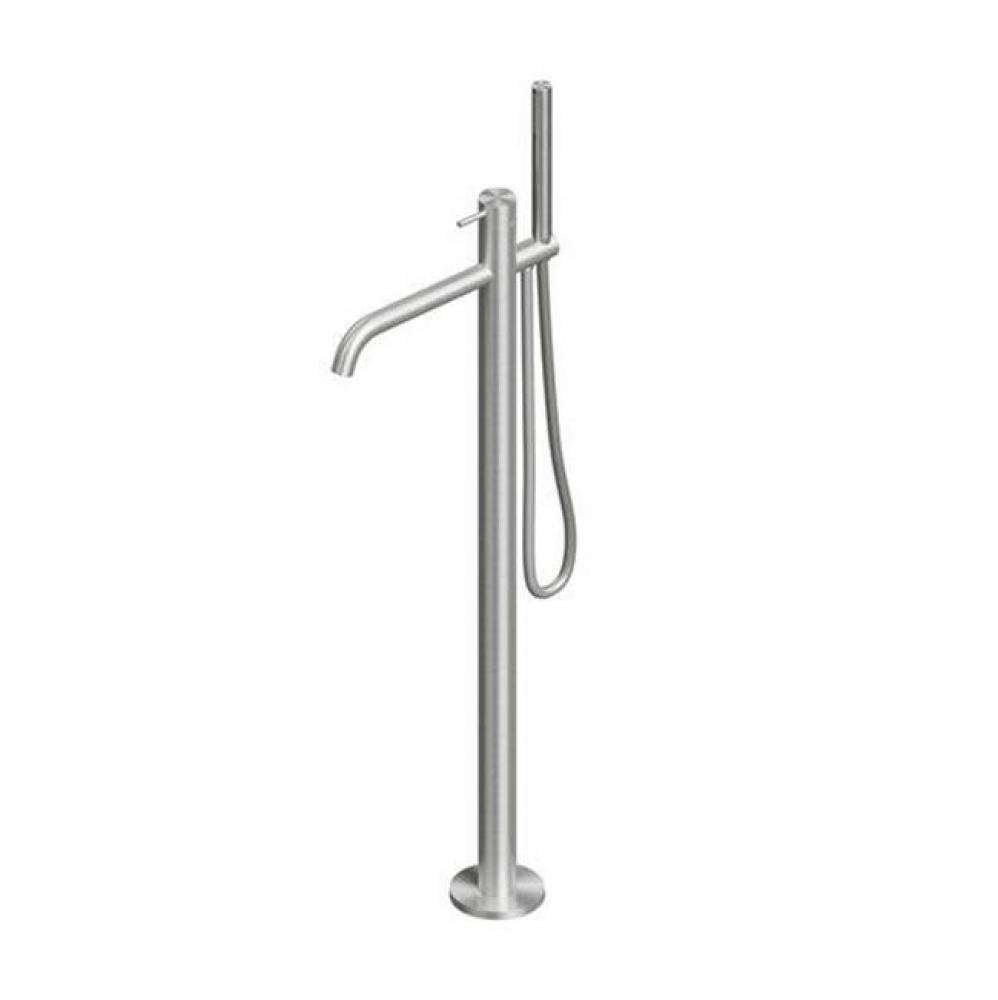 Source - floor mount tubfiller w hand shower; 44''H; AS
