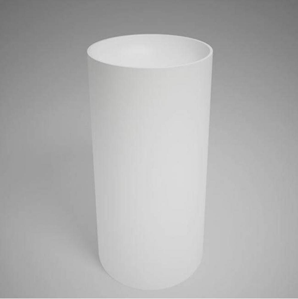 coco blu stone™ round freestanding pedestal basin