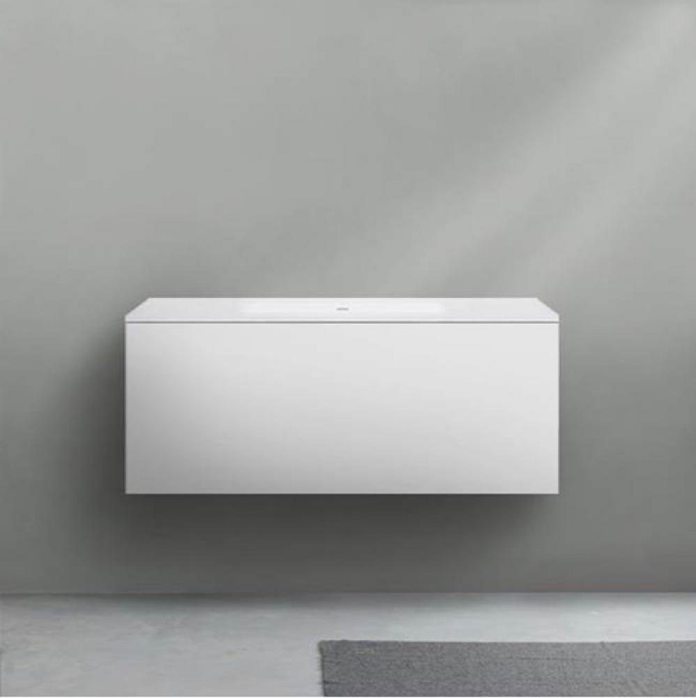 53 collection 1200 FULL V1 wall vanity; 47 1/4''W x 19''H x 20''D; S