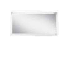 Blu Bathworks F45M1-1400-01M - 45-Degree & Fenix collection 1400 mirror w/LED lighting; 55''W x 27 1/2''H
