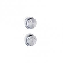 Blu Bathworks PT7003 - DUO 1 wall-mount control wheel kit (handshower/tubfiller icons)