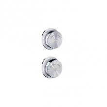 Blu Bathworks PT7005 - DUO 2 wall-mount control wheel kit (handshower/rainshower icons)