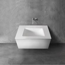 Blu Bathworks SA0900.01-07M - series 900 blu•stone™ integrated basin vanity top, 1/2'' thick; 35 3/4''W